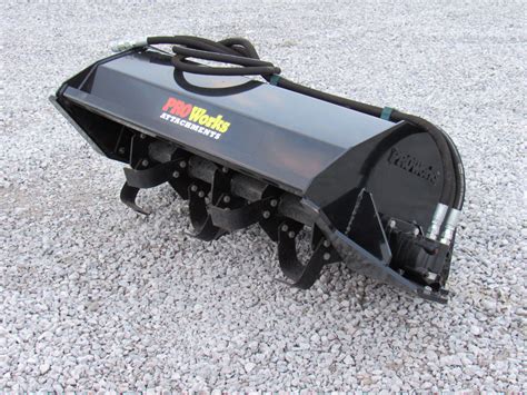 mini skid steer attachment compatibility|mini skid steer tiller attachment.